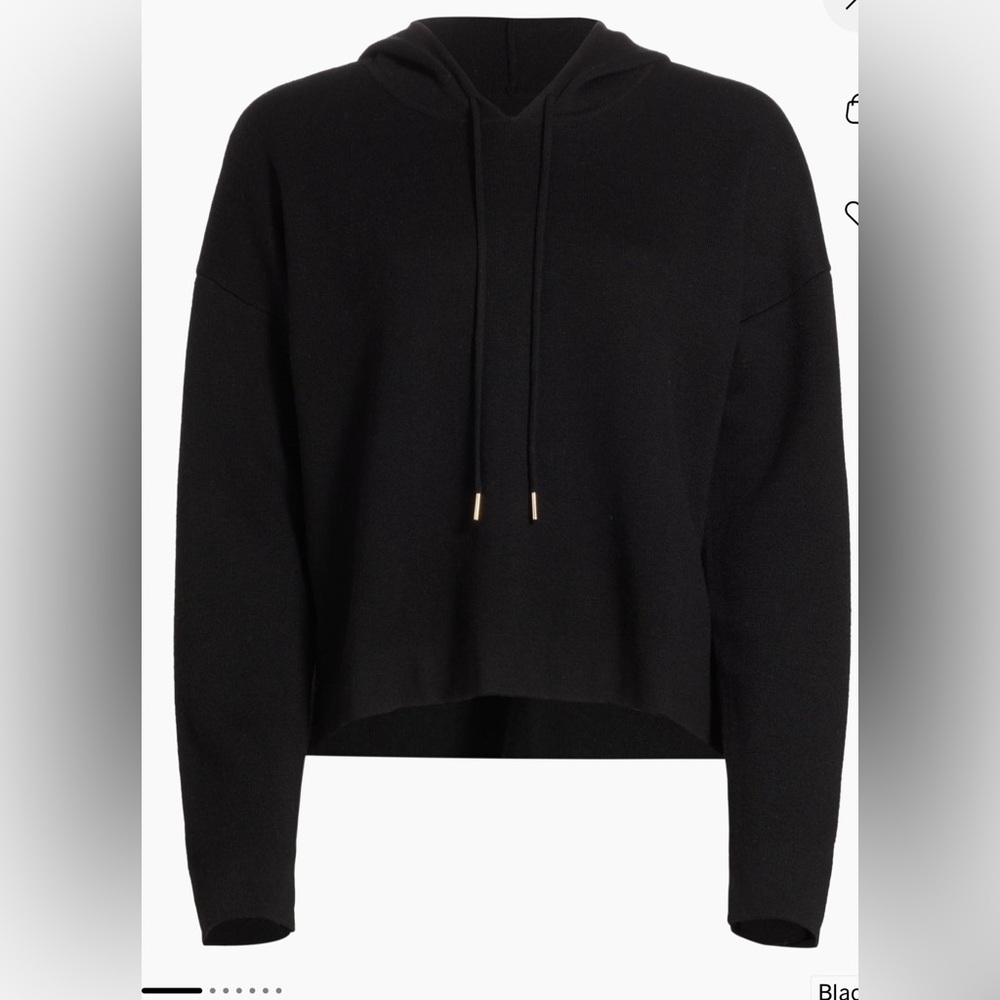 Stellae Dux Double Knit Pullover Hoodie in Black — Size Small